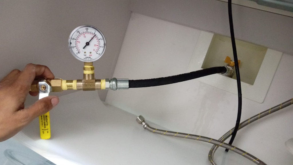 Prueba de Hermeticidad Manómetro